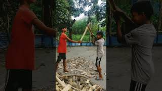 আমাদের স্থানীয় ভাষায় লাকড়িকে বলে 'চলা'। #shortsvideo #funny #shariatpur