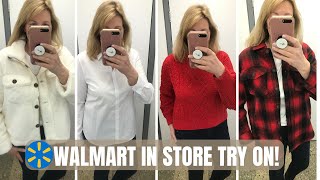 Walmart In Store Try On!! Loving The Faux Jacket! So Cozy And Cute!