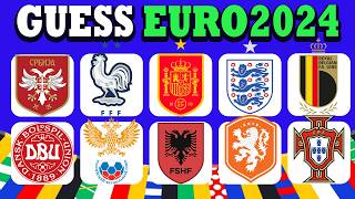 GUESS THE NATIONAL TEAM BY LOGO🌟⚽|EURO 2024🏆🏅|FOOTBALL QUIZ 2024