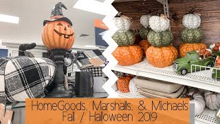 Fall/Halloween Decor 2019 at HomeGoods, Marshalls, & Michaels - Come Shop With Me