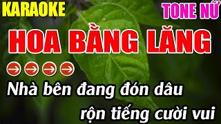 Hoa Bằng Lăng Karaoke Tone Nữ Karaoke Lâm Nhạc Sống - Beat Mới