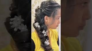 Muslim bride hairstyle tutorial | advance hairstyle tutorial #shorts #viral #muslimbride #hairstyle