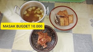 MASAK HEMAT CUKUP 10.000 | SAYUR ASEM, TEMPE PINDANG GORENG, SAMBEL