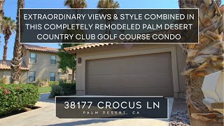 Extraordinary Views & Style Combined In This Completely Remodeled Palm Desert CC Golf Course Condo