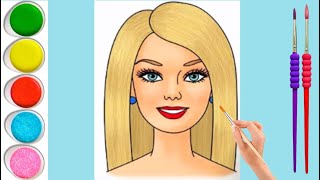 Barbie Drawing | How to Draw Barbie doll Easy Step by Step