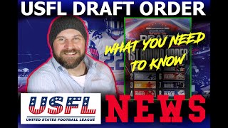 USFL NEWS: USFL 2022 Season Draft Order