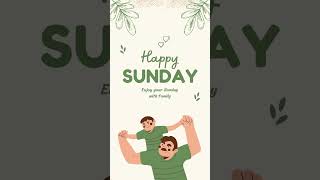 Happy Sunday Cartoon Greetings Shorts Video [Free]