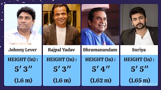 Height Of Famous Indian Actors In 2024 | Part 1|#johnnylever |#ajithkumar |#rajnikanth |#varundhawan