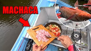 COCINAMOS una RICA MACHACA DE PESCADO en el MANGLAR