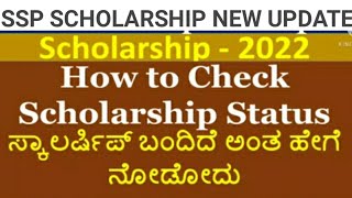 HOW TO CHECK SSP SCHOLARSHIP STATUS