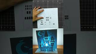 3D Halloween Card｜Pop Up Card｜Kirigami｜Paper Art｜Origami｜萬聖節彈出卡片 #shorts