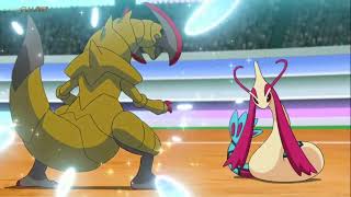 Haxorus aparece en combate para vengar a Dragonite y Excadrill