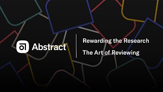 Abstract - Rewarding the Research | The Art of Reviewing