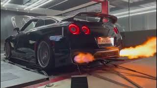 Obnoxious Nissan GT R R35 Flamethrower Exhaust Sound System