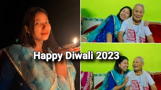 Happy Diwali 2023//এটি ভাললগা দিনৰ আৰম্ভণি 🥰//ঘৰতেই পালন কৰিলোঁ 😍