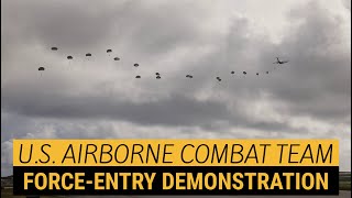 US Airborne Combat Team, demonstrate forcible entry into Andersen Air Force Base, Guam