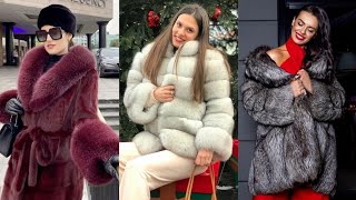 Stunning Most Popular Flattering Collection Fur Coat for Girls#winter dress #furcoat #Gucci