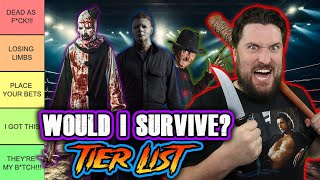 Would I Survive These Horror Icons? | Tier List