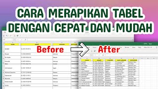 Mengatur Tabel Excel dengan Cepat dan Mudah