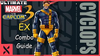 [Ultimate Marvel vs Capcom 3: EX] pecks Combo Guide of Cyclops [PC]