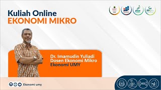 MIKRO 1: Analisis struktur biaya produksi  dalam pasar persaingan sempurna oleh Dr. Imamudin