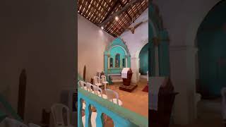 Igrejinha do Quadrado São João Batista interior por dentro inside of church Nordeste 🇧🇷 Brasil