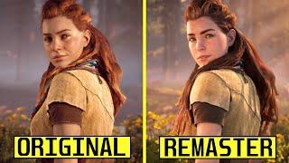 Horizon Zero Dawn Remastered vs Original PS5 Early Graphics Comparison | State of Play