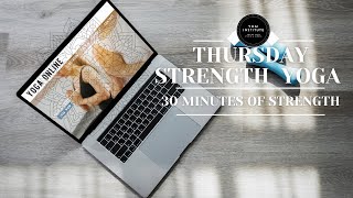 Strength Yoga- Yoga with Weights- Thursday Strength Yoga with Yogi Institute- 30-Minute Sculpt Class