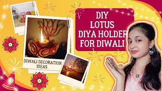 Craft stunning diya holder from MouldIt clay |Diwali Decoration DIY | Diya Stand | Best out of waste