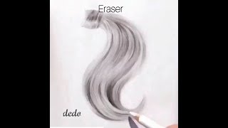 تعلم رسم الشعر كالمحترفين للمبتدئين ,How To Draw Hair with Pencil