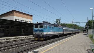 2023 - CZ - České dráhy CD 162 loco with an express train, in Praha Klánovice