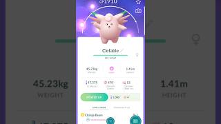 Transferring a shiny Clefable in Pokemon GO