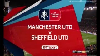 2015-16 FA Cup 3rd Round Man Utd vs Sheff Utd BT Sport Intro