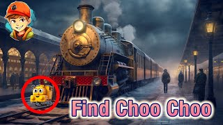 Find Choo Choo -Can You Spot the Tiny Train Hiding in Different Shots? Visual Game For Kids!