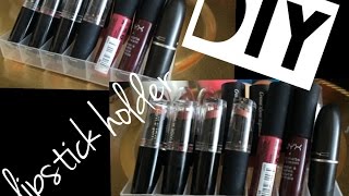 DIY CLEAR LIPSTICK RACK FOR $2!!