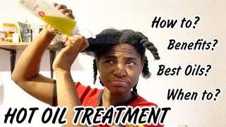 HOT OIL TREATMENT ON TYPE 4 NATURAL HAIR| Strengthen, Nourish And Grow Your Hair With Hair Oils.