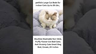 petfelix Large Cat Beds for Indoor Cats Up to 35 Lbs , Calming Dog Beds for Small Dogs,