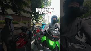 KAWASAKI BIKES ARE JUST ATTENTION SEEKERS HERE IN THE PHILIPPINES #kawasaki