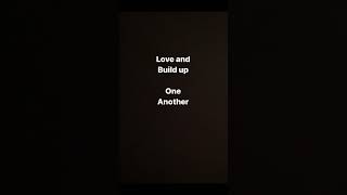 Let’s us build each other up and not tear down! #christian #verse #bible #build #jesus #nyc #viral