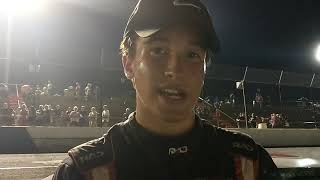 Jake Garcia Michaels & Booth Twin 100's Night 1 Post Race Interview