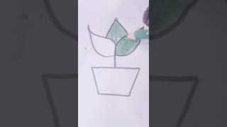 how to draw a leafs plant #drawingforkids #easydrawimg #drawing #art