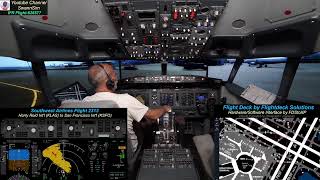 KLAS-KSFO | SayIntentions AI | X-Plane 12 | Zibo mod | Flightdeck Solutions | Home Cockpit 737-800