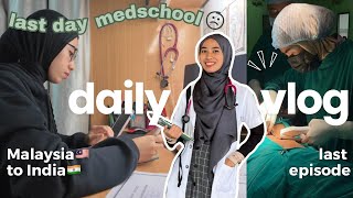 Day in life as final year medic MBBS in INDIA 🇮🇳👩🏻‍⚕️🩺 | Last class before exam!