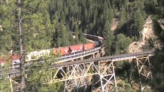 BNSF Manifest Crosses the Keddie Wye Along the Feather River Route