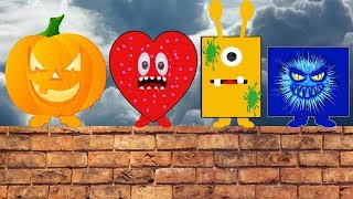 The Shapes | VIVASHAPES | Scary Shapes On The Wall. Halloween video for kids.