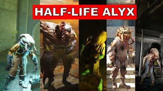 All types of ZOMBIES in Half Life Alyx