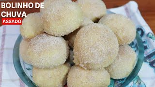 BOLINHO DE CHUVA: Receita de bolinho de chuva sem fritura! Bolinho de chuva assado para seu lanche.