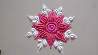 every day small rangoli design || simple easy and attractive rangoli by Shweta ||😊#rangoli #shorts