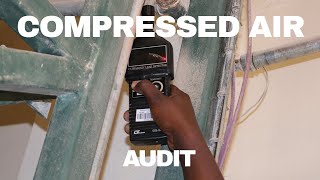 COMPRESSED AIR AUDIT USING AN ENERGY LOGGER & AN ULTRASONIC LEAK DETECTOR