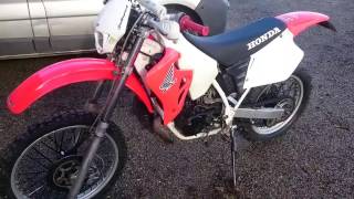 HONDA CRM 125 MODIF CR 2 stroke cold start